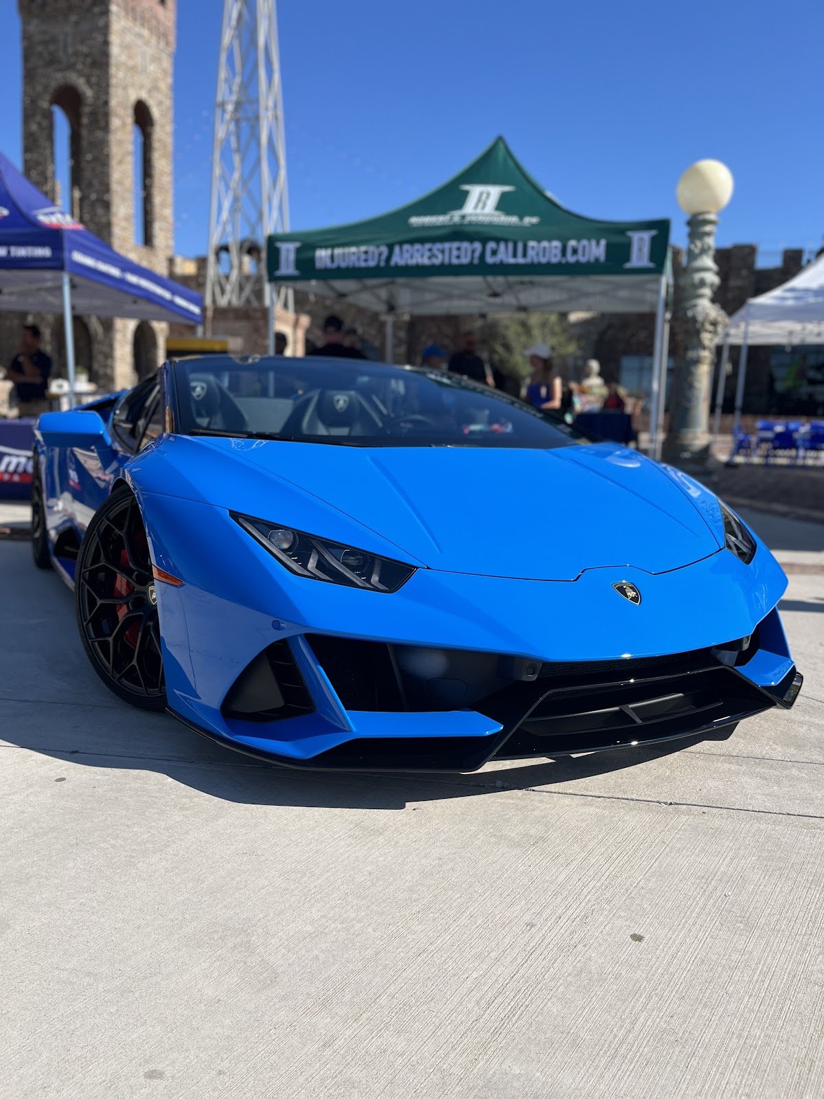 Bright blue Lamborghini from Allen Auto Detailing’s Google photo gallery
